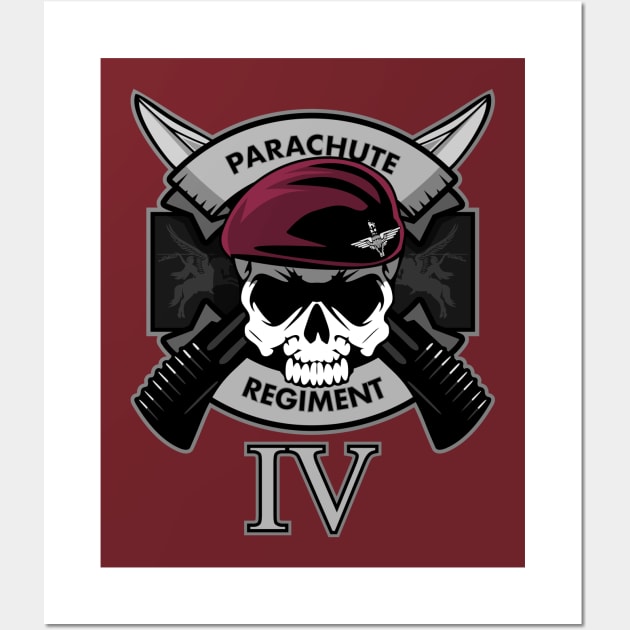 Parachute Regiment - 4th Battalion (4 PARA) Wall Art by TCP